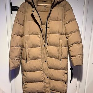 BCBG Generation Cream Tan Women’s Puffer Winter Coat - Eco-friendly